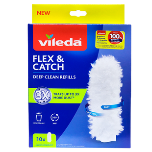 Змінні насадки для щітки для прибирання пилу VILEDA flex & catch refills 10 pz 8376 фото