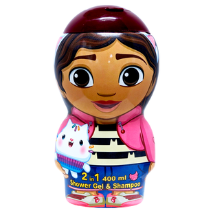 Гель-шампунь 2в1 для тіла та волосся дитячий AIR-VAL 2in1 gabby's doll.s/g 2d 400 мл. 7692 фото
