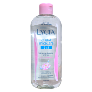 Міцелярна вода 3в1 для чутливої шкіри LYCIA acqua micellare dosatore 400 мл. 2123 фото