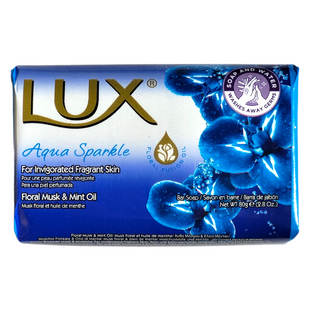 Мило тверде зволожуюче LUX sapone aqua sparkle blu 80 г. 6646 фото