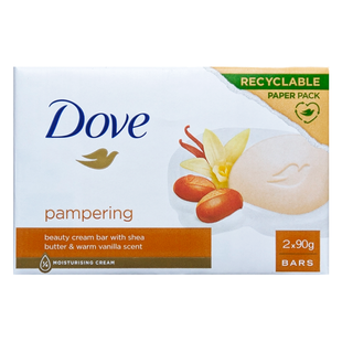 Крем-мило тверде зволожуюче DOVE sap.karite 2х90 г. 7007 фото