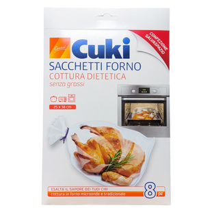 Рукав для запікання CUKI sacchetto forno xtrad/microond 8 шт. 3513 фото