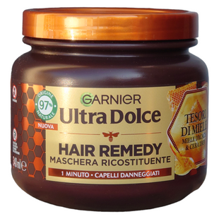 Маска для волосся відновлююча для пошкодженого волосся ULTRA DOLCE masc. ricostit.tesori di miele 340 мл. 2036 фото