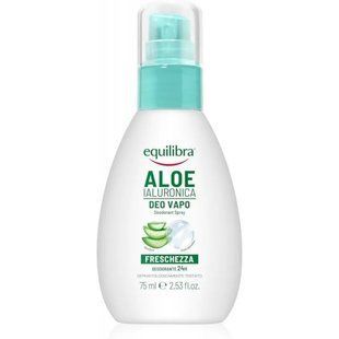 Дезодорант для тіла спрей без газу EQUILIBRA deo vapo 75 ml aloe 8346 фото