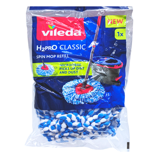 Змінна насадка для швабри VILEDA h2pro spin m.r bl 1 шт. 7479 фото