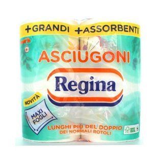 Рушники паперові 2-шарові REGINA asciugoni 2 rot.2 vl.170 strappi 170 відр. 2 шт. 3537 фото