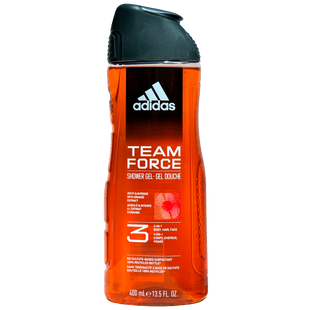 Гель для душу 3в1 для тіла волосся та обличчя чоловічий ADIDAS docciash team force 400 мл. 653 фото