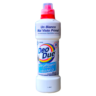 Рідкий засіб для прання білих речей DEO DUE lavatrice +bianco40 прань 1000 мл. 6511 фото
