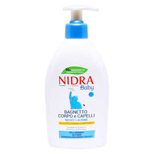 Гель-шампунь 2в1 для тіла та волосся дитячий NIDRA baby ds/sh cor&cap. 500 мл. 8072 фото