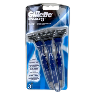 Бритва для гоління з незмінним лезом GILLETTE mach 3 rasoi usa getta 3 шт. 6222 фото