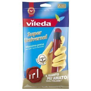 Рукавички для прибирання VILEDA guanti sup.universalpiccolo s/7 1 пара 4167 фото