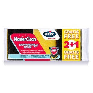 Губки кухонні ARIX masterclean salvaunghie extra 3 pzmasterclean 8796 фото