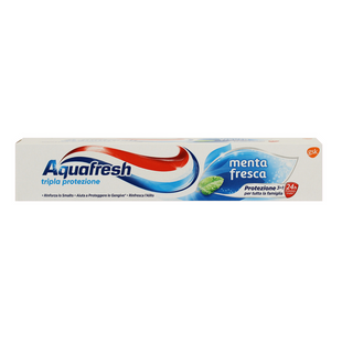 Зубна паста потрійний захист свіжа м&rsquo;ята AQUAFRESH tripla protezione 75 мл. 1309 фото