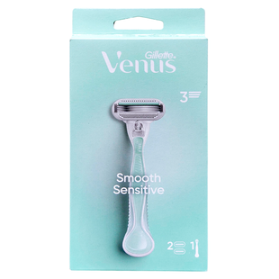 Бритва для гоління зі змінними насадками 2 шт. VENUS pour elle rasoi smooth sensitive + 2 lame 7998 фото