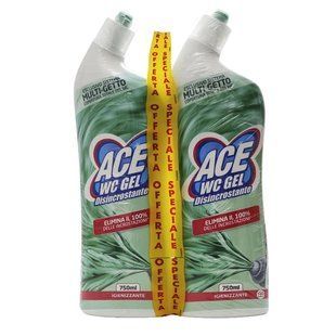 Засіб для догляду за туалетом ACE wc gel ml.750 multigetto disincrostante х2 bipack (ml1500) 8808 фото