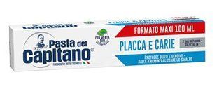 Зубна паста проти карієсу та зубного нальоту PASTA DEL CAPITANO dentifr placca e carie nuo 100 мл. 6238 фото