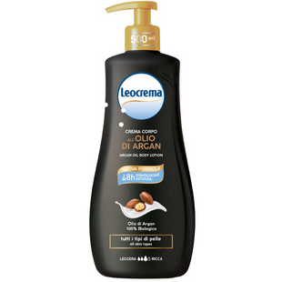 Крем для тіла зволожуючий для всіх типів шкіри argan LEOCREMA 500 мл. 4094 фото