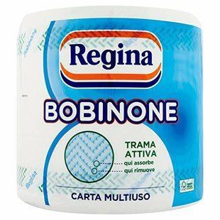 Рушники паперові бобіна 2-шарові REGINA bobinone 485 відр. 169.8 м. 3550 фото