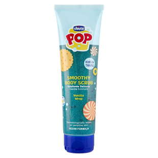 Скраб для тіла дитячий з екстрактом ванілі CHICCO pop scrub corpo vaniglia 150 мл. 8921 фото