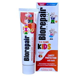 Зубна паста дитяча BIOREPAIR dentifr ml 50 kids pesca 0 - 6 anni 6704 фото