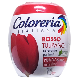 Фарба для одягу червоний колір COLORERIA rosso tulipano 350 г. 5917 фото