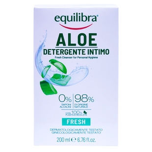 Засіб для інтимної гігієни освіжаючий EQUILIBRA det. int. fr. aloe 200 мл. 8361 фото