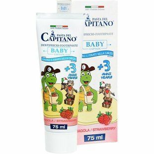 Зубна паста-гель дитяча +3 роки fragola PASTA DEL CAPITANO 75 мл. 1379 фото