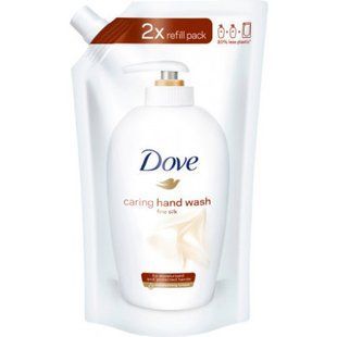 Крем-мило рідке &laquo;зволоження та м&rsquo;якість&raquo; запаска DOVE sapone liq.ricarica busta seta kk 500 мл. 3322 фото
