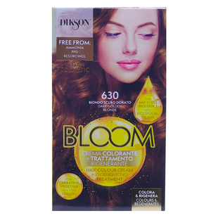 Фарба для волосся n.630 темно-русявий золотистий bloom DIKSON 630 biondo sc dorato crema color. 4751 фото