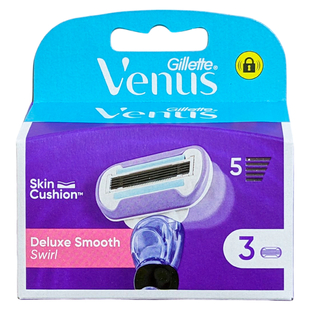 Змінні насадки для бритви для гоління VENUS lame dluxe swirl 3 шт. 6084 фото