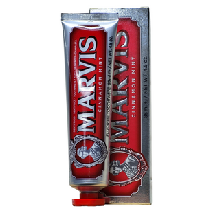 Зубна паста кориця і м'ята MARVIS dent.rosso cinn. mint+xylitol 85 мл. 1429 фото