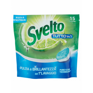 Таблетки для посудомийної машини SVELTO lavast past exper power lemon 15 шт. 5243 фото