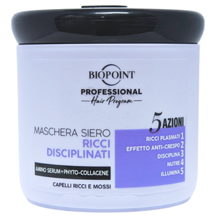 Маска для волосся для кучерявого та хвилястого волосся BIOPOINT maschera masc.sier.ricci 400 мл. 7793 фото