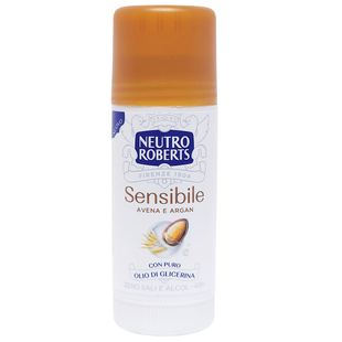 Дезодорант для тіла стік NEUTRO ROBERTS deo stick 40 ml ensibile avena e argan 8538 фото