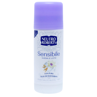 Дезодорант для тіла стік NEUTRO ROBERTS deo stick 40 ml sensibile avena e loto 8539 фото