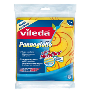 Ганчірка для прибирання VILEDA pannogiallo multiuso 3 шт. 3212 фото