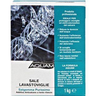 Сіль для посудомийної машини AQUAM sale lavastoviglie 1 кг. 4170 фото