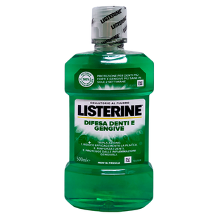 Ополіскувач для ротової порожнини LISTERINE colluttorio denti gengive ml 500 4817 фото