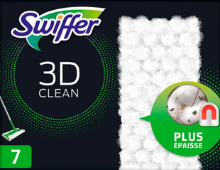Сухі змінні серветки для швабри SWIFFER 3d dry panni 7 шт. 6984 фото