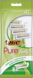 Бритва для гоління з незмінним лезом BIC rasoio pure3 lady 4 шт. 6613 фото