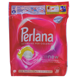 Капсули для прання кольорових речей все в 1 PERLANA ecodosi caps x 20 color 6865 фото