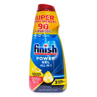 Гель для посудомийної машини FINISH gel ml600 limone x3 tripack (1800 ml) 7321 фото