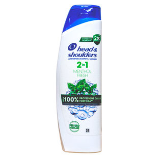 Шампунь-бальзам для волосся 2в1 проти лупи освіжаючий HEAD&SHOULDERS sh 2in1 menthol fresh 250 мл. 7133 фото