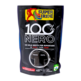 Засіб для прання відновлення чорного кольору тканин SUPER IRIDE 100% nero gr400 7283 фото