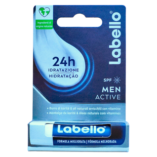 Бальзам для губ чоловічий зволожуючий LABELLO bc men act.15 spf 4,8 г. 6163 фото