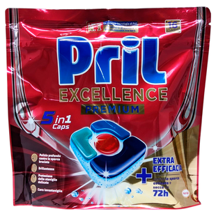 Таблетки для посудомийної машини PRIL lavastov 5in1 premium 16 pastiglie 6867 фото