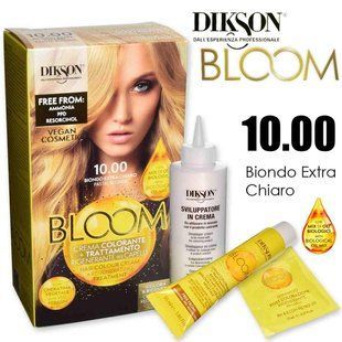 Фарба для волосся n.10.00 екстра світло-русявий bloom DIKSON 10,0 biondo extra chiaro crema 4742 фото