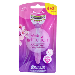 Бритва для гоління з незмінним лезом WILKINSON rasoio intuition extreme iii lady 6 шт. 6190 фото