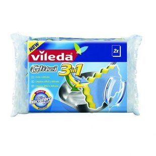 Губки кухонні VILEDA glitzi spugna 3in1 2 шт. 3261 фото