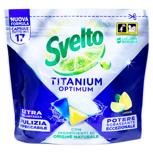 Капсули для посудомийної машини SVELTO titanium caps lim. 17 шт. 8139 фото